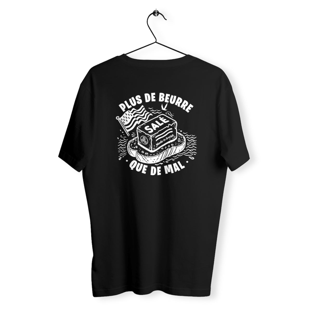 T-shirt homme Plus de beurre salé que de mal