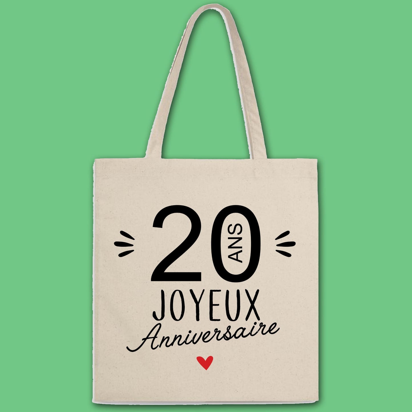 Totebag 20 Ans Joyeux Anniversaire