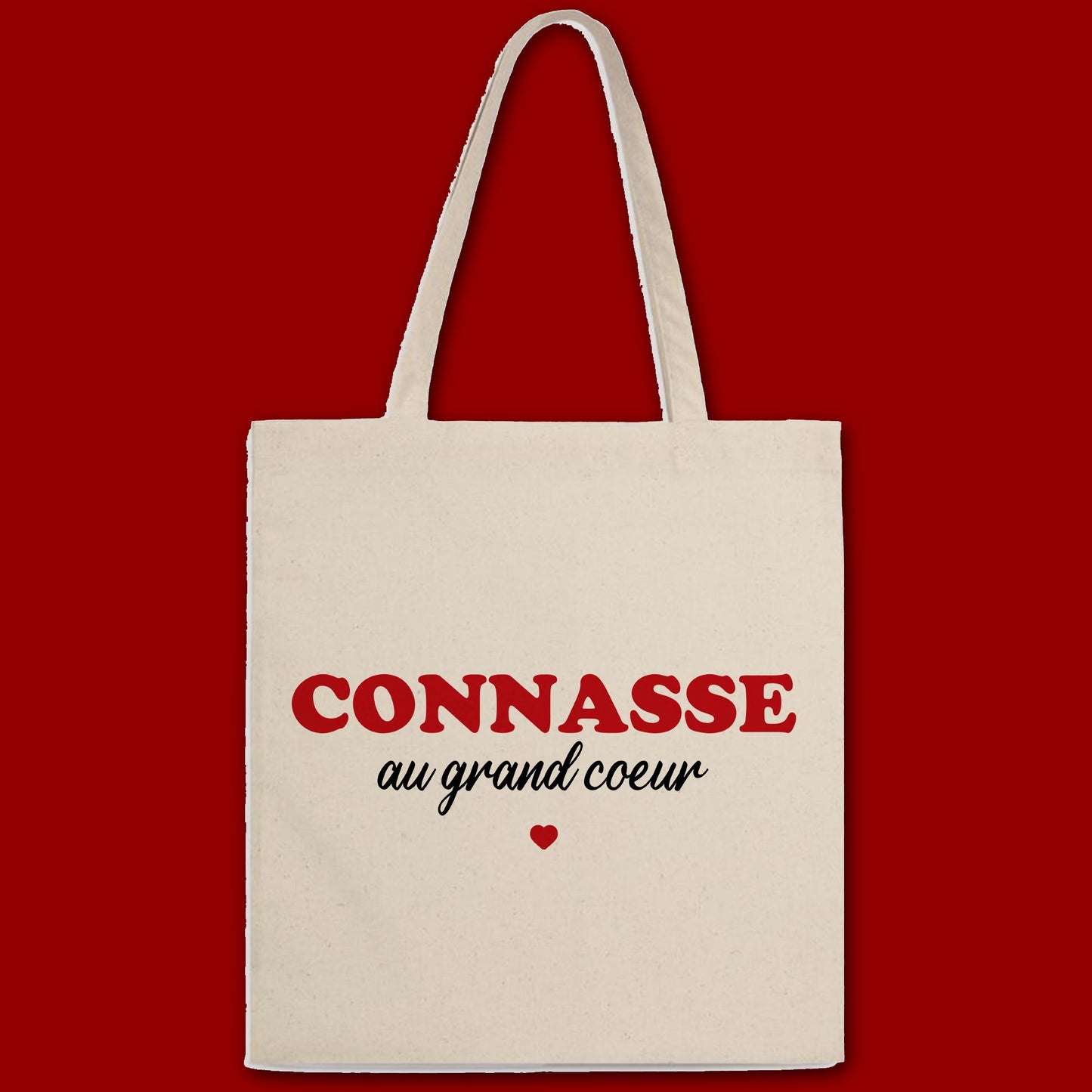 Totebag Connasse au grand cœur