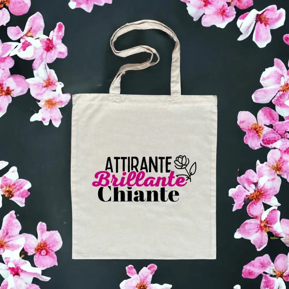 Totebag en Coton Bio Attirante brillante chiante