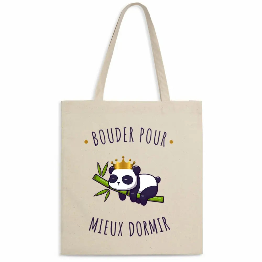 Totebag en Coton Bio Bouder pour mieux dormir