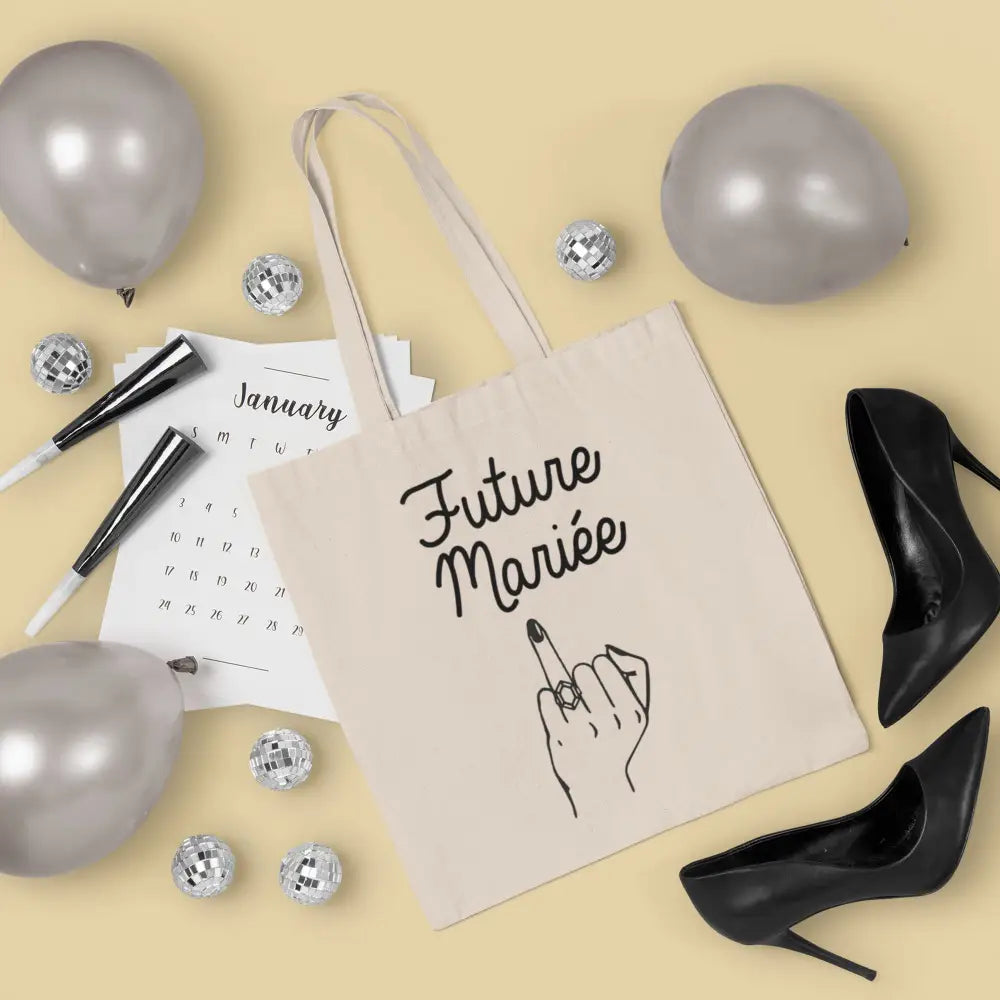 Totebag Future Mariée bague fiançailles TPOP