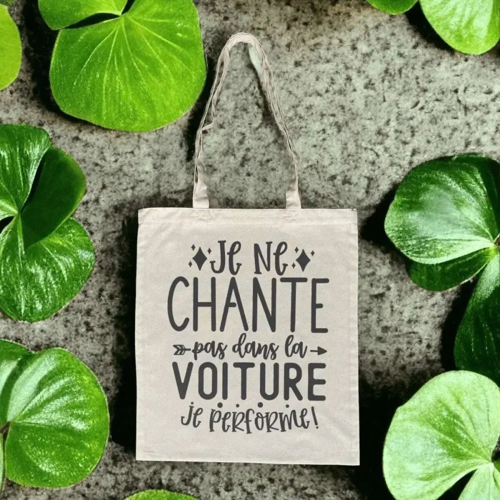 Totebag en Coton Bio Je ne chante pas