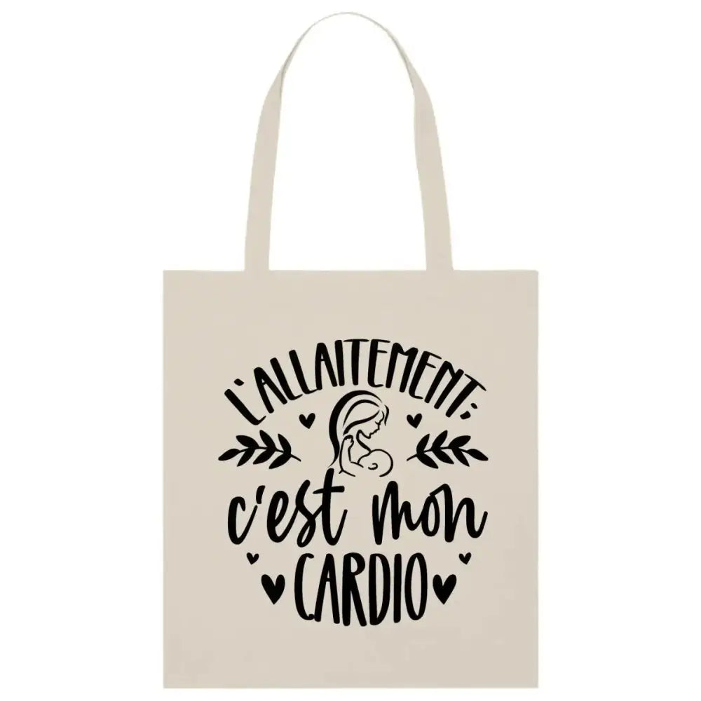 Totebag L'allaitement c'est mon cardio