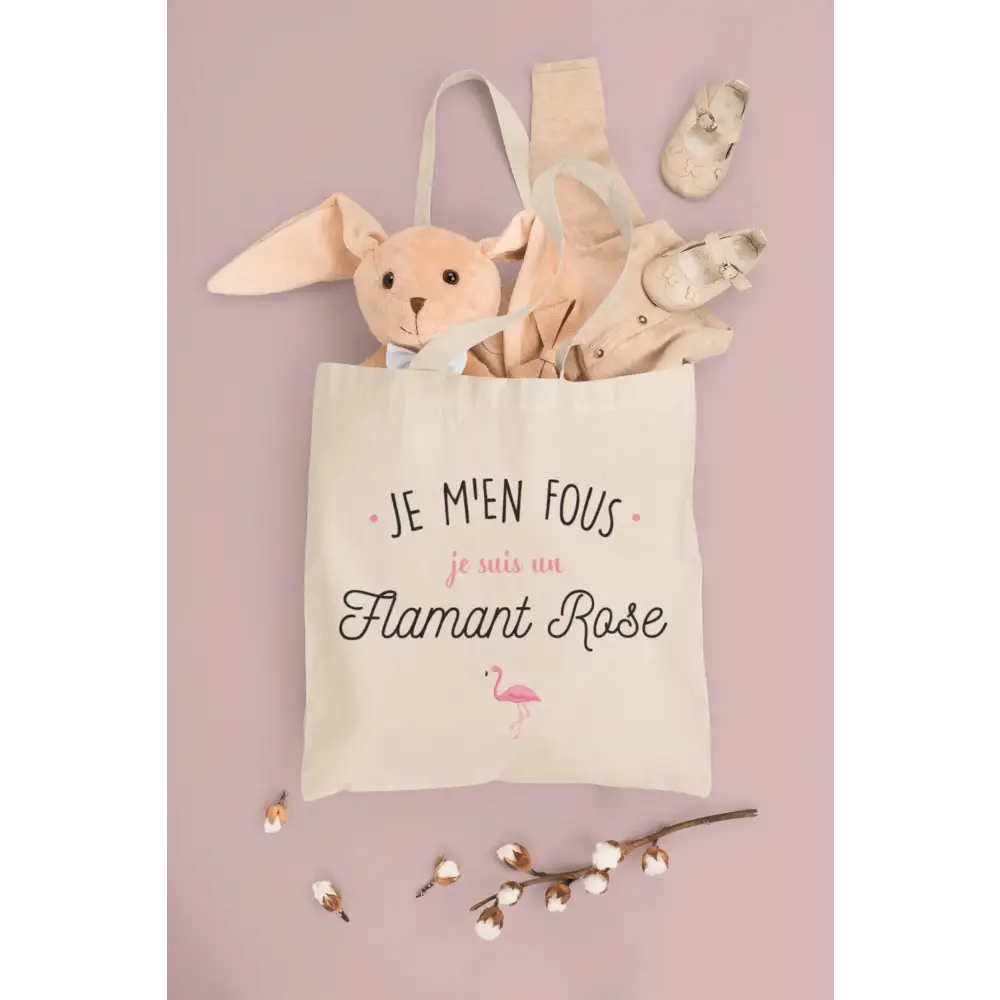 Totebag Je suis un flamant rose