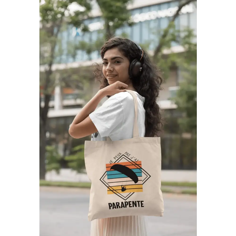 Totebag J'peux pas j'ai parapente