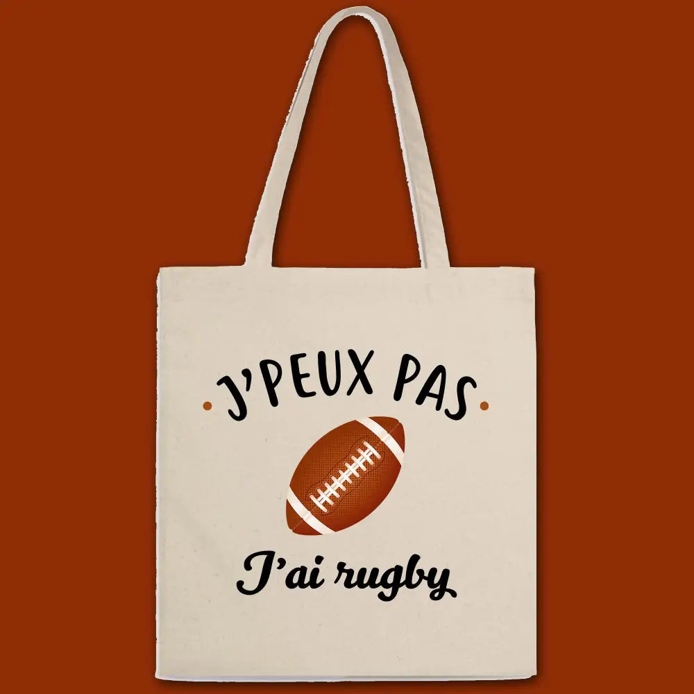 Totebag J'peux pas j'ai rugby