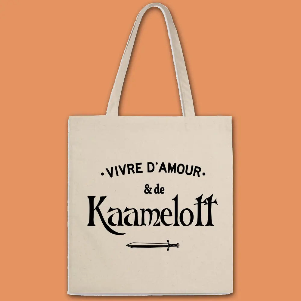 Totebag Vivre d'amour et de Kaamelott