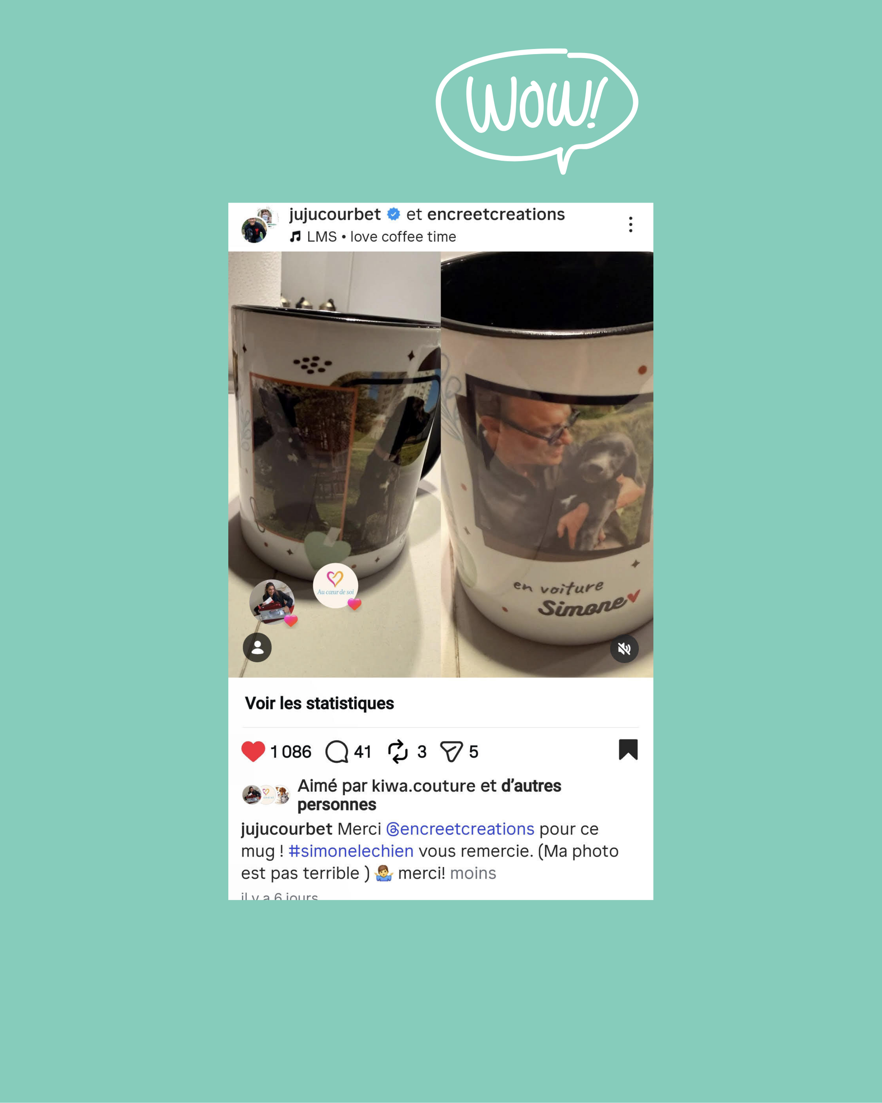 Quand un simple mug personnalisé arrive jusqu’à Julien Courbet