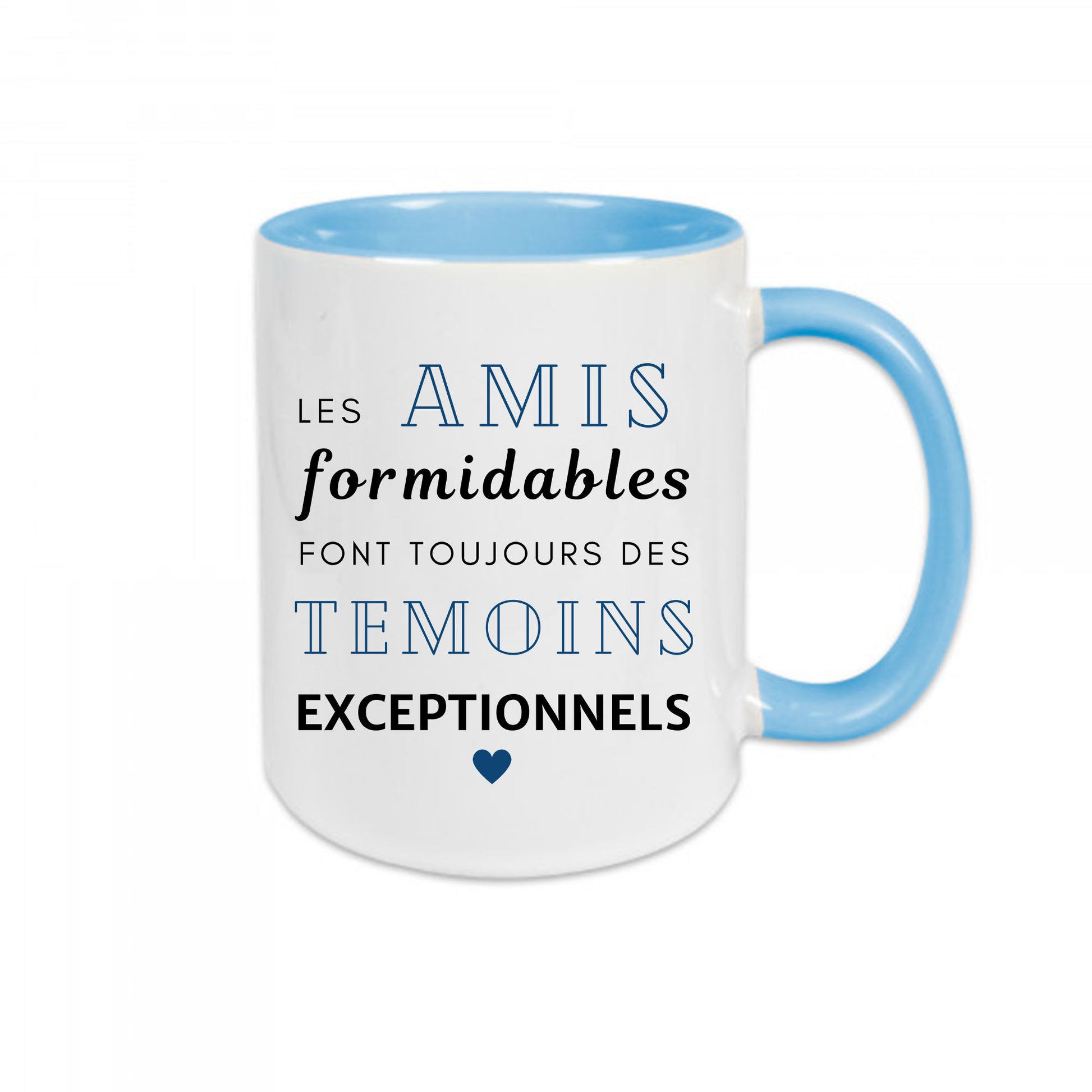 Mug céramique Les amis formidables font toujours des témoins exceptionnels