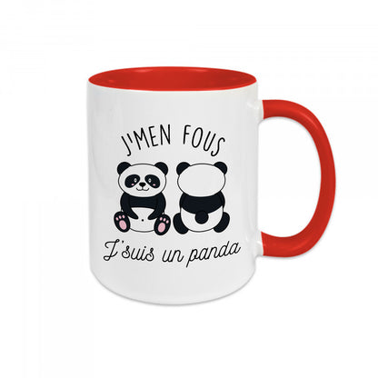 Mug céramique J'men fous j'suis un panda