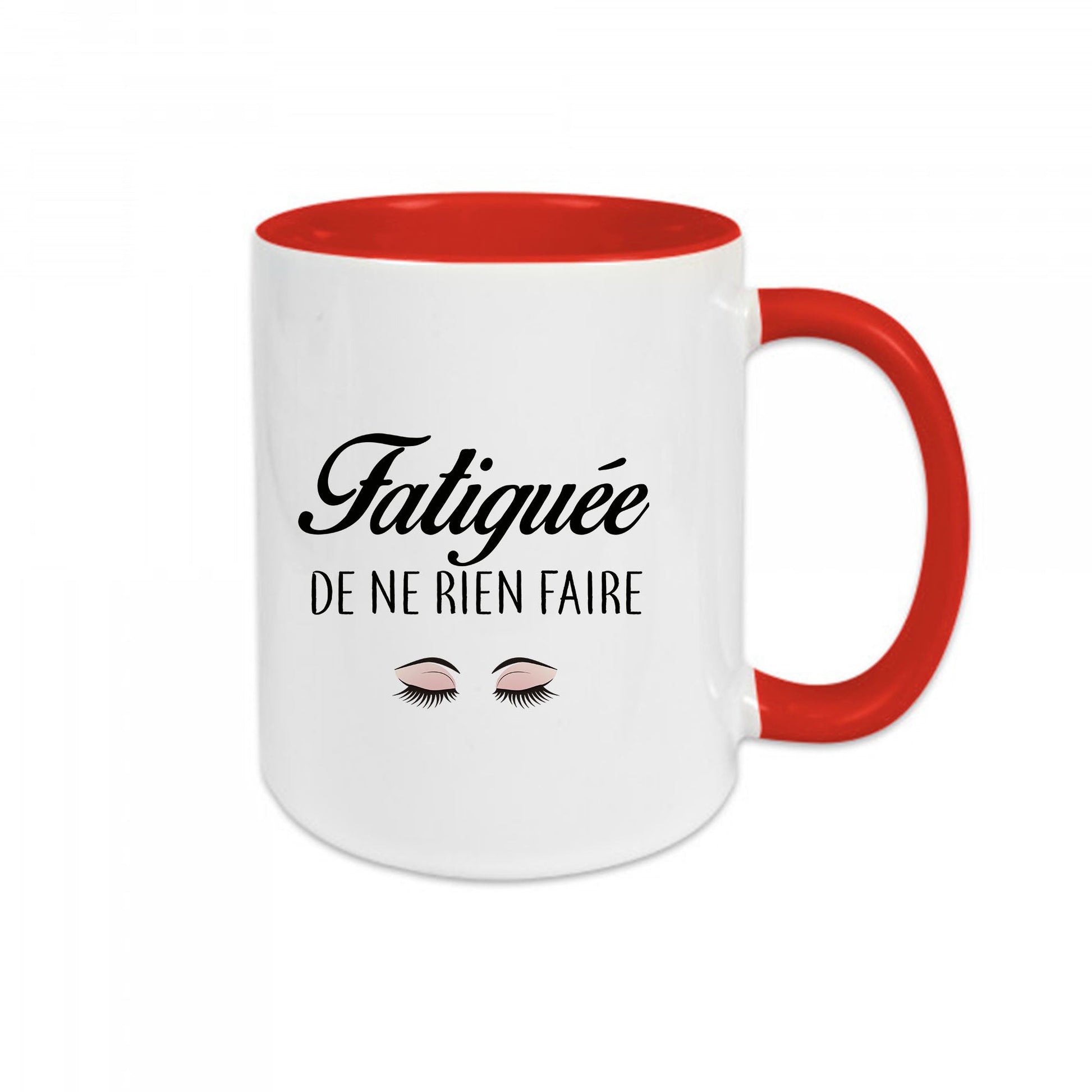 Mug céramique Fatiguée de ne rien faire Encre et Créations