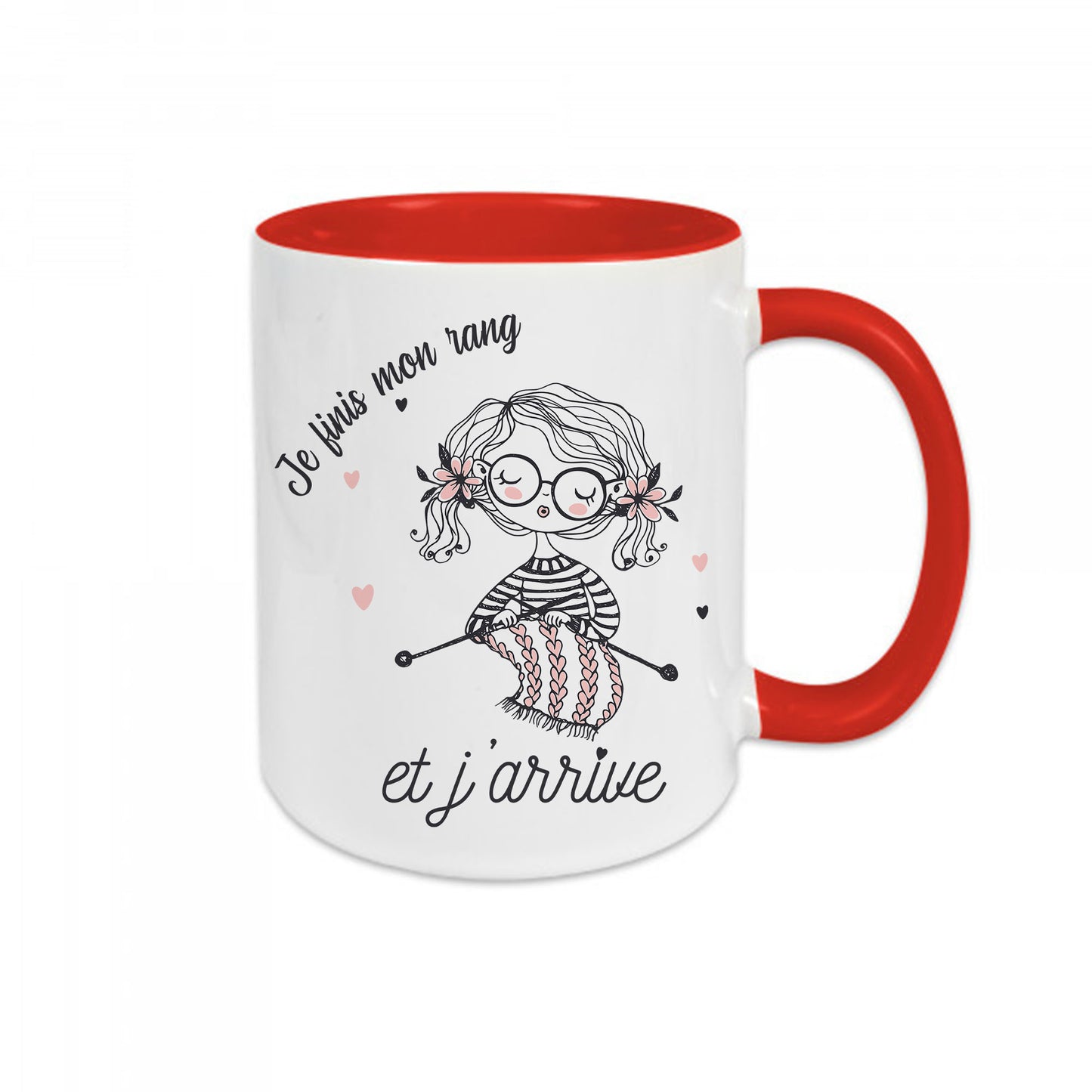 Mug céramique Je finis mon rang et j'arrive