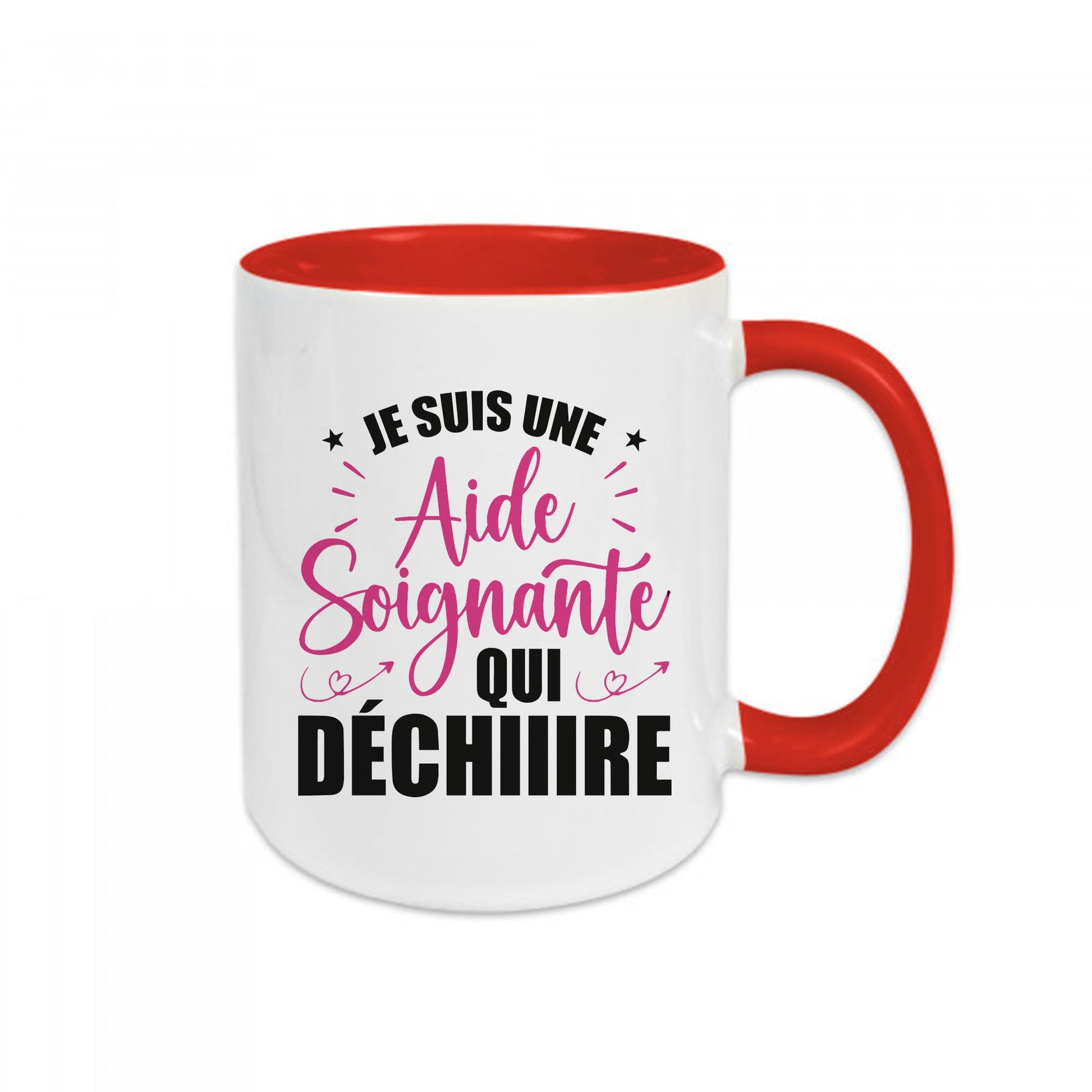 Mug céramique Je suis une aide soignante qui déchire Encre et Créations