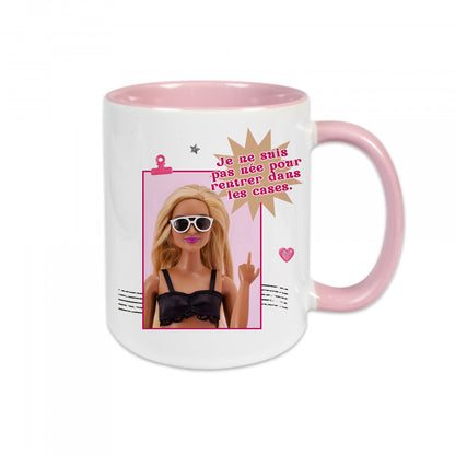 Mug céramique Je ne suis pas née pour rentrer dans les cases