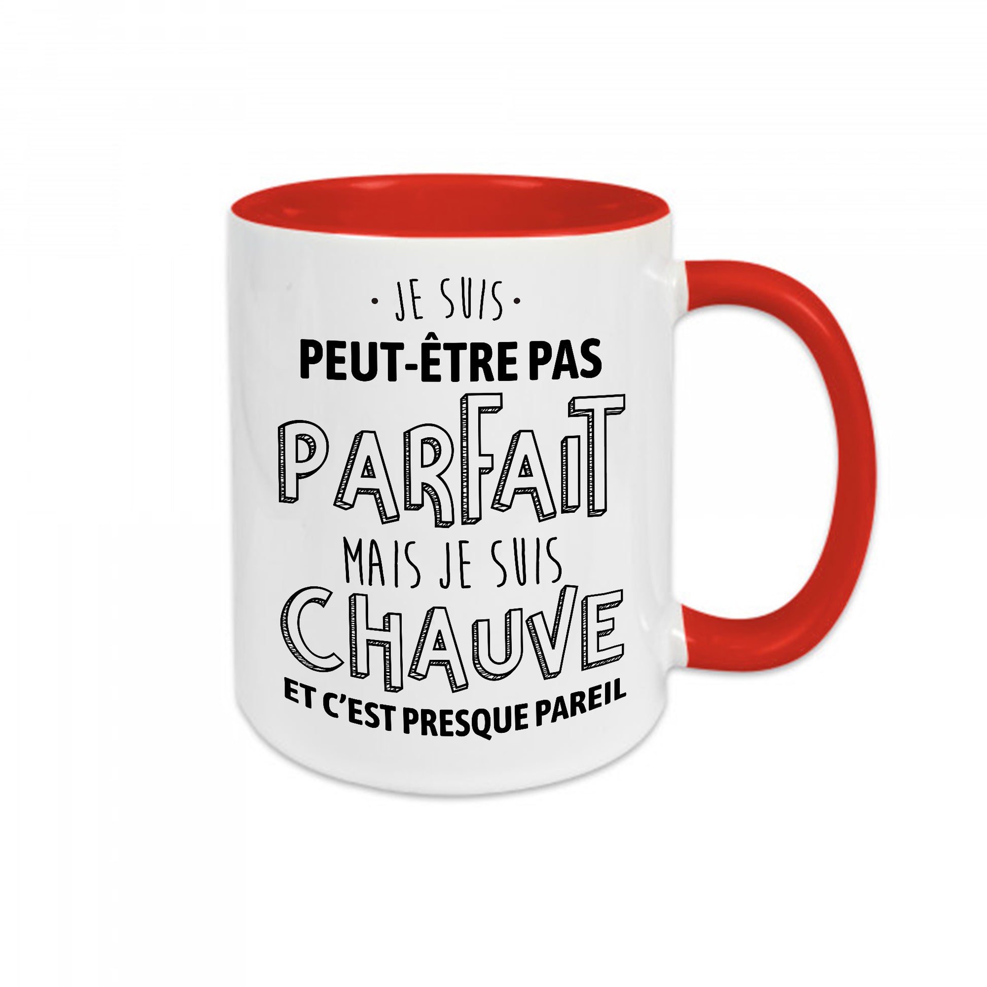 Mug céramique Pas parfait mais chauve