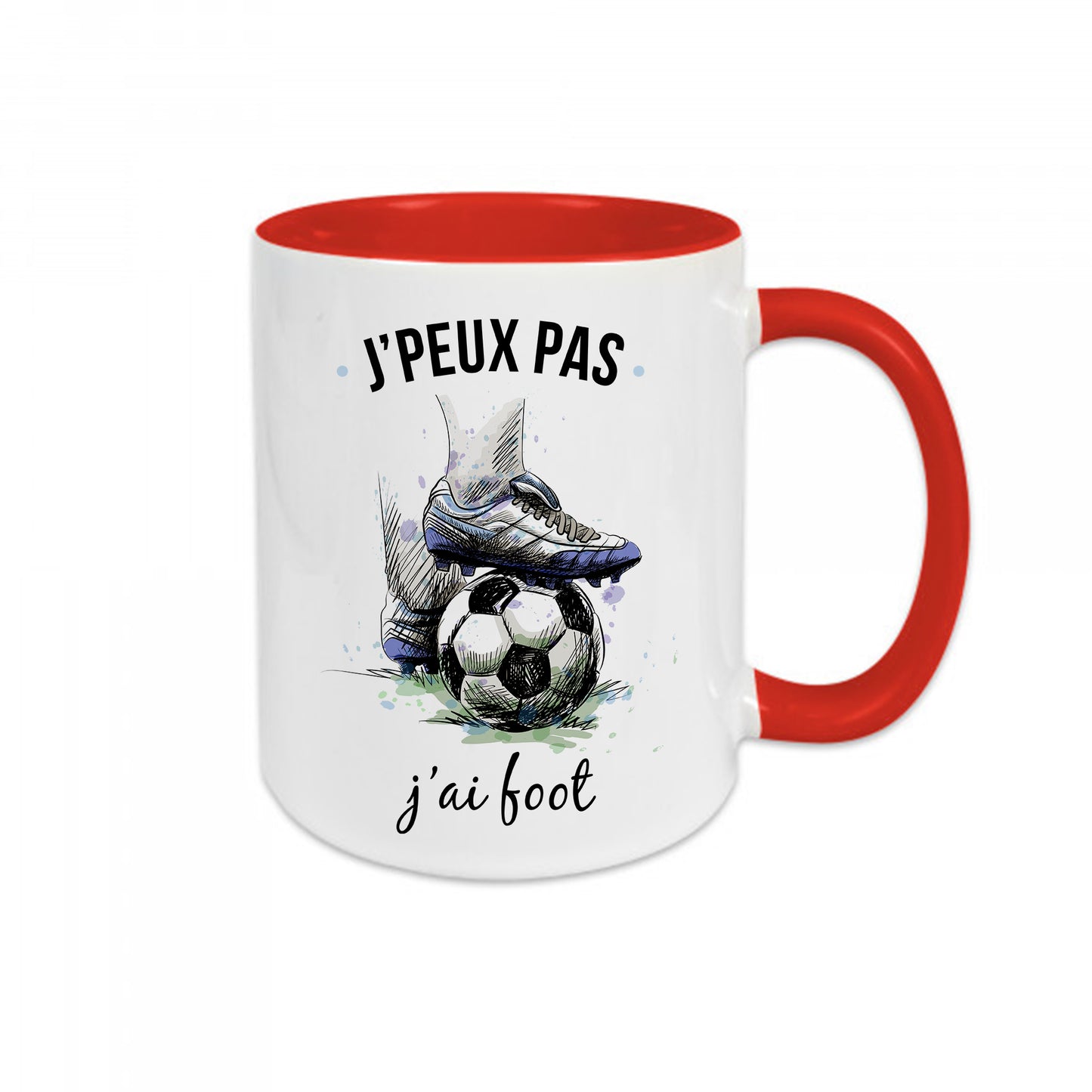 Mug céramique J'peux pas j'ai foot