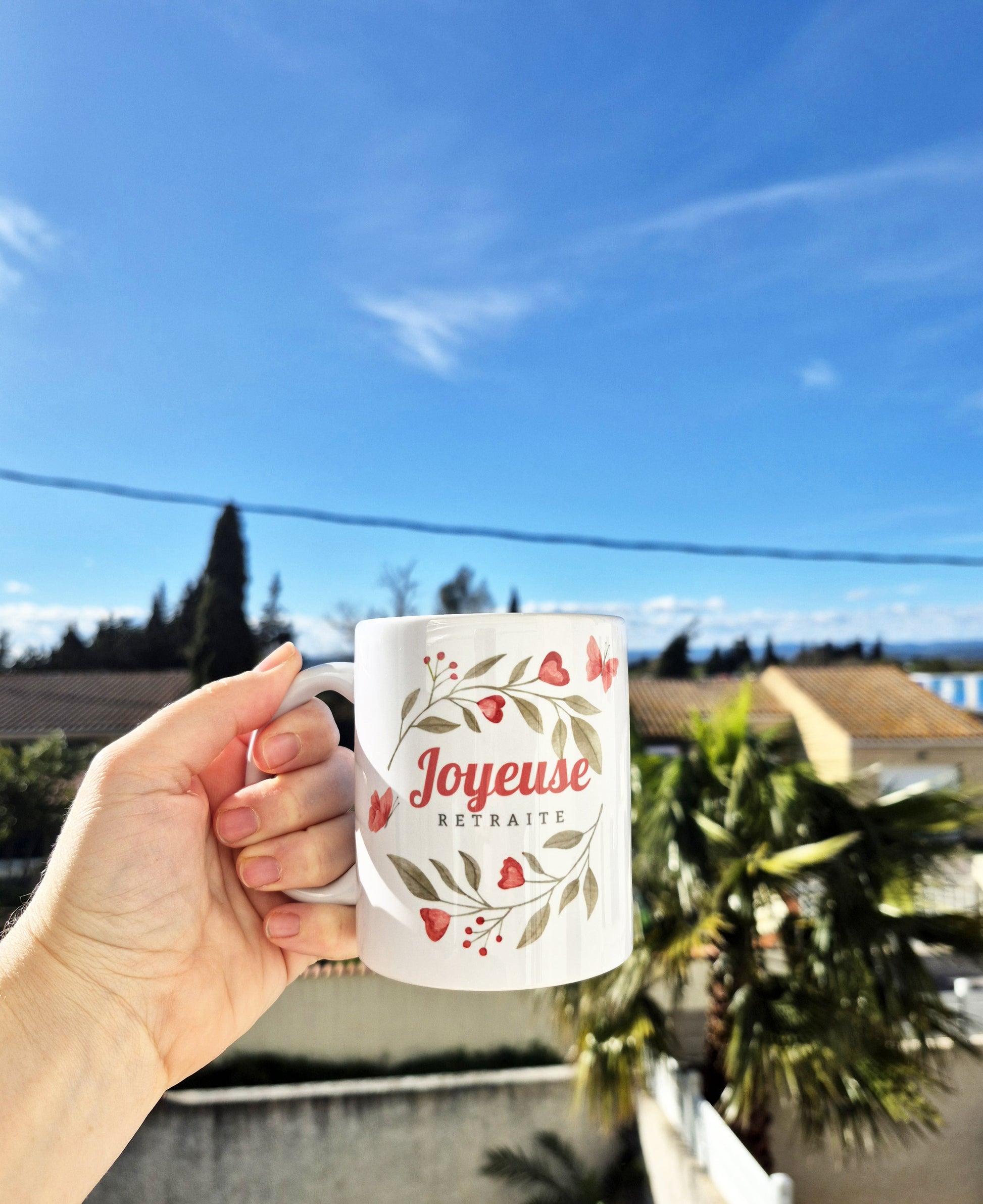 Mug céramique Joyeuse retraite Encre et Créations