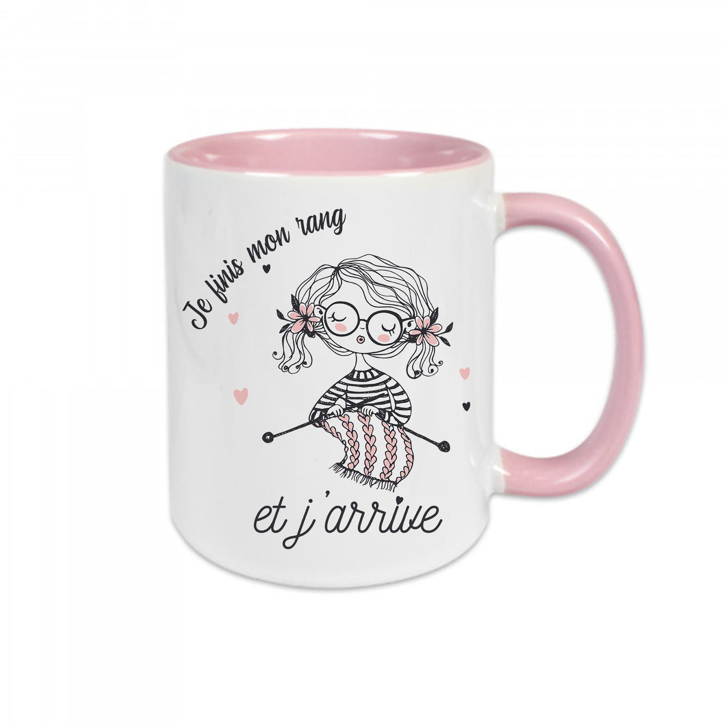 Mug céramique Je finis mon rang et j'arrive