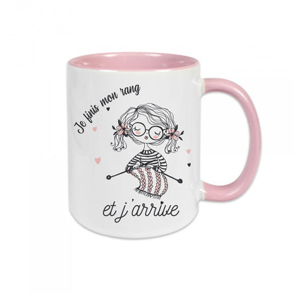 Mug céramique Je finis mon rang et j'arrive
