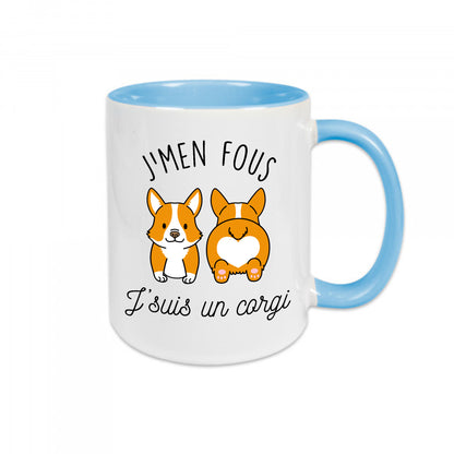 Mug céramique J'men fou j'suis un corgi