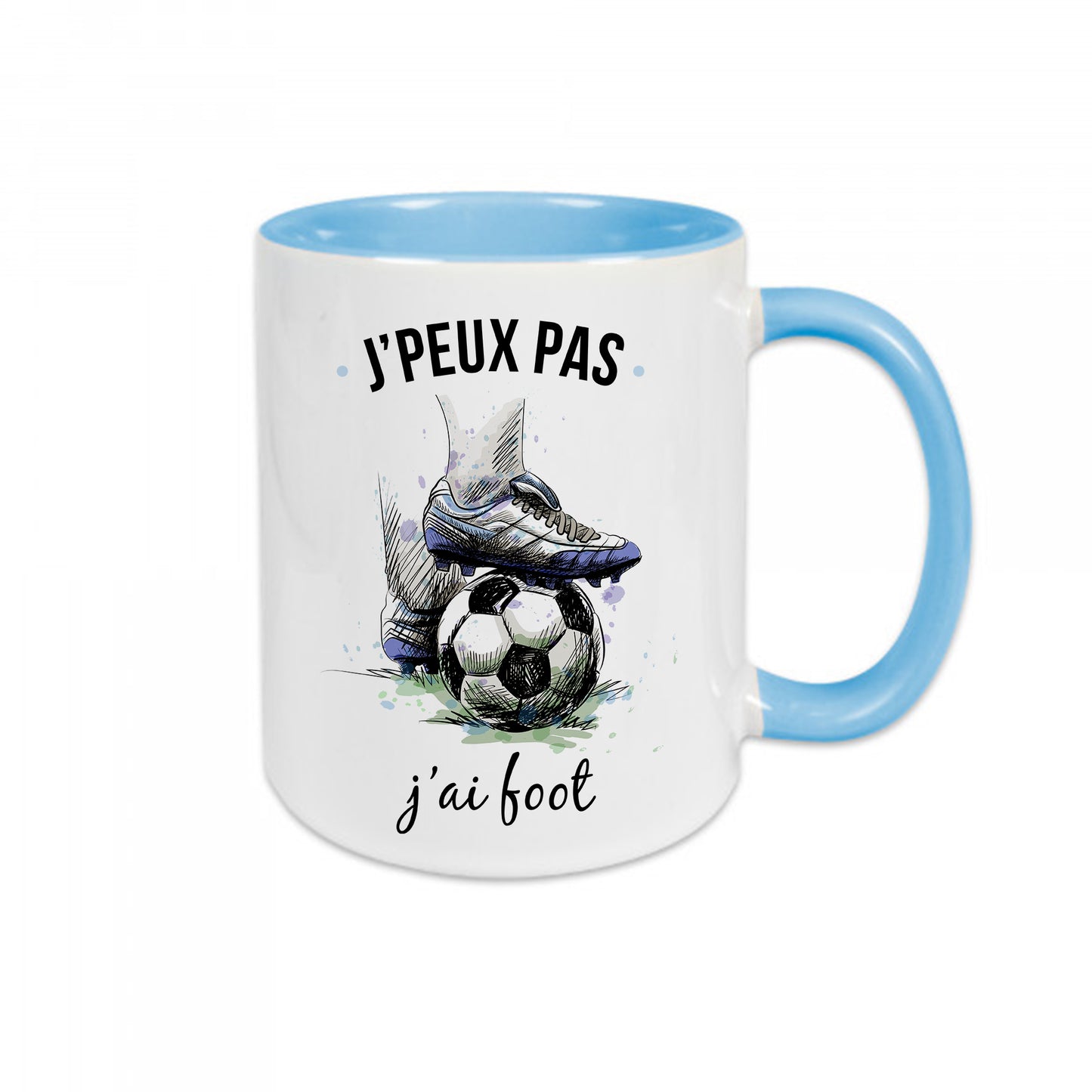 Mug céramique J'peux pas j'ai foot