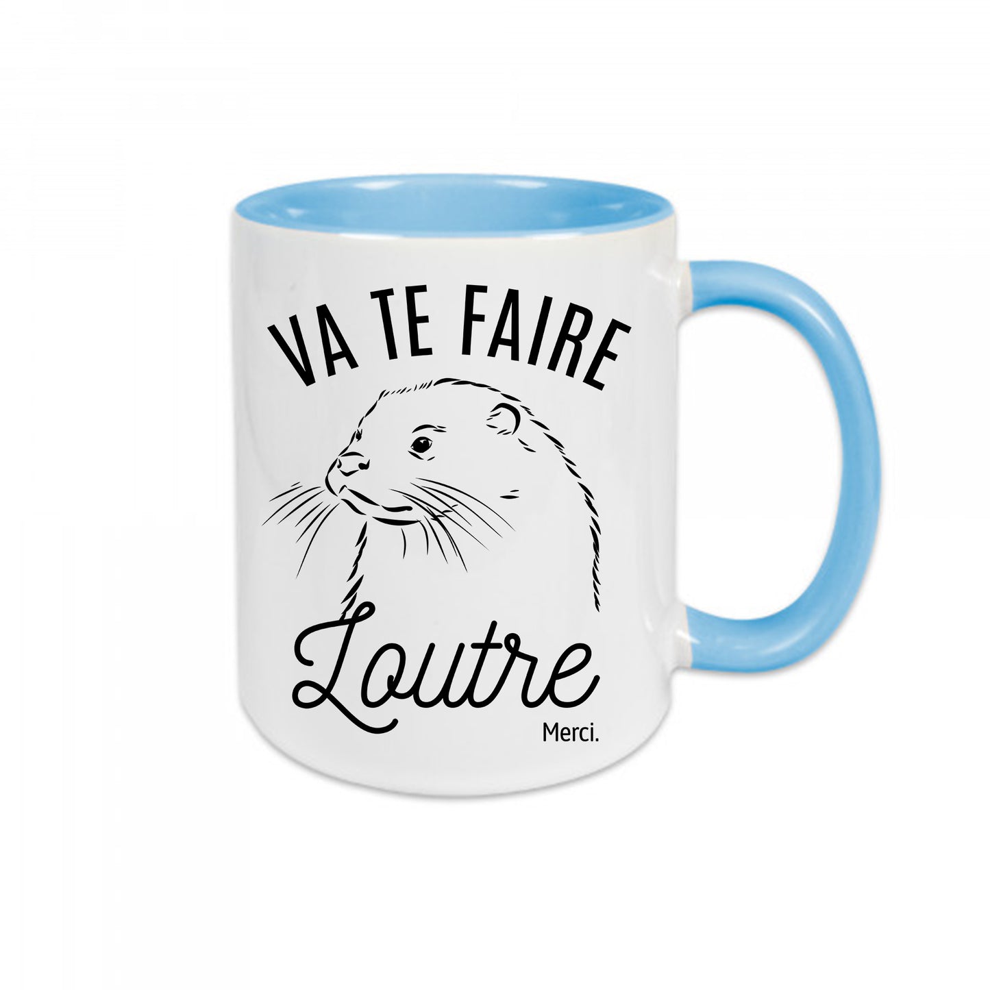Mug céramique Va te faire loutre merci