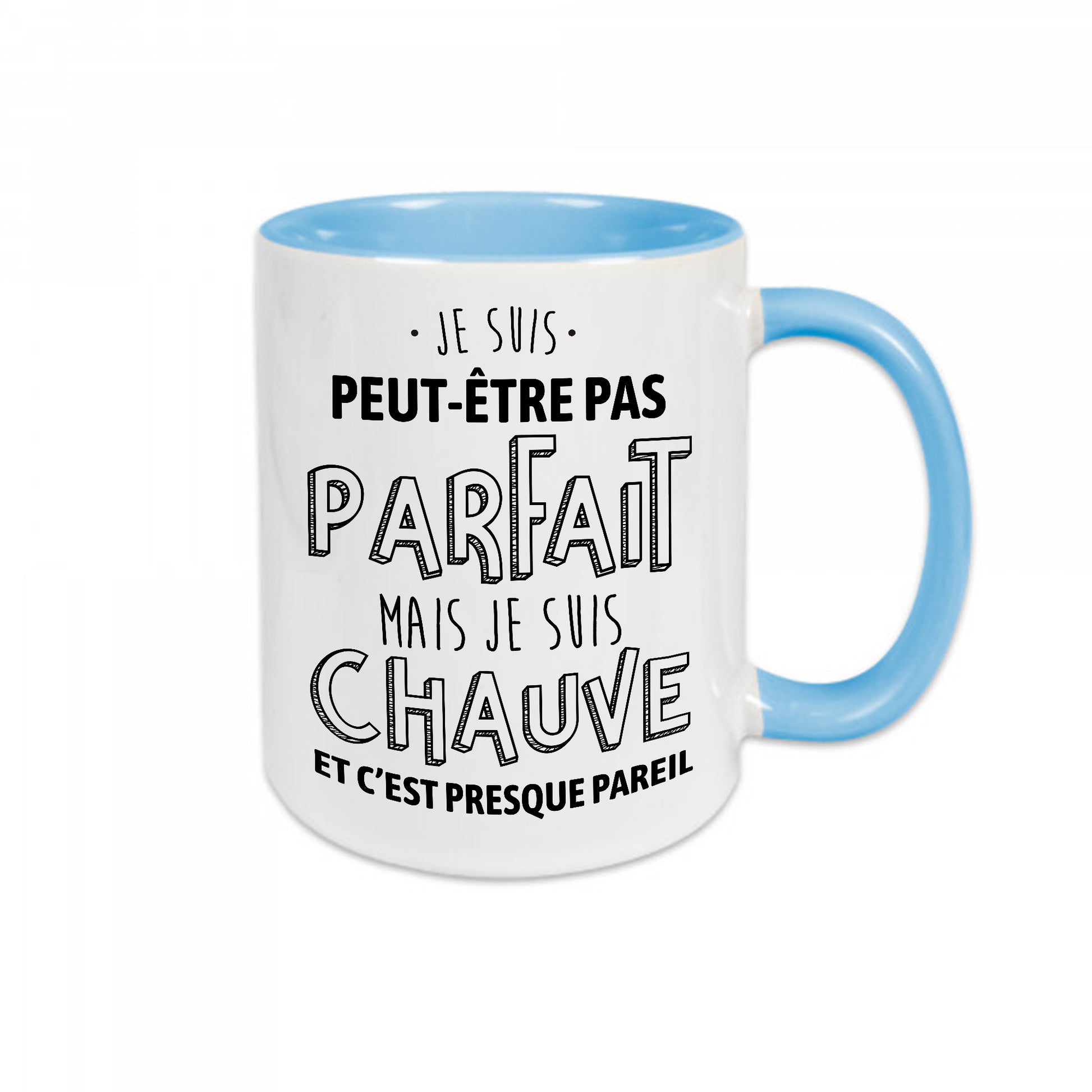 Mug céramique Pas parfait mais chauve