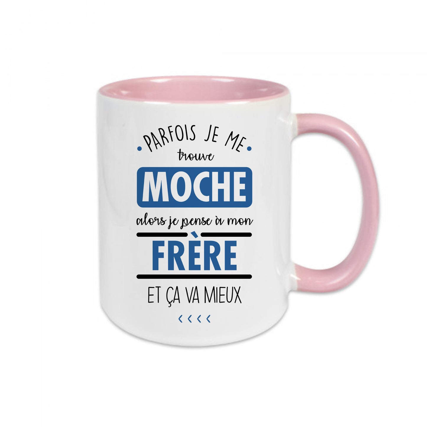 Mug céramique Je pense à mon frère et ça va mieux