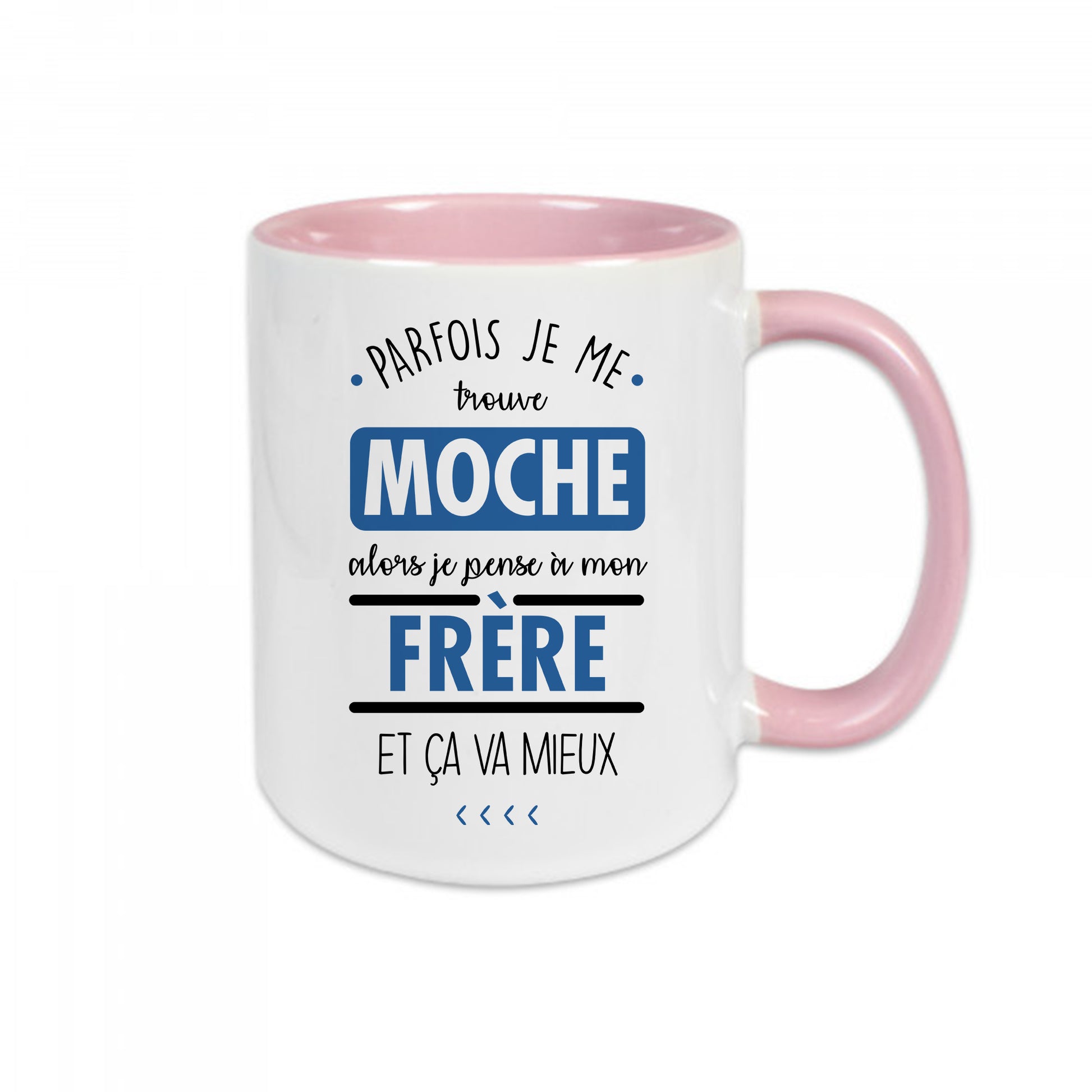 Mug céramique Je pense à mon frère et ça va mieux