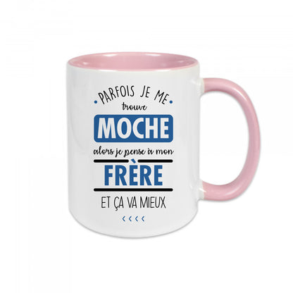 Mug céramique Je pense à mon frère et ça va mieux