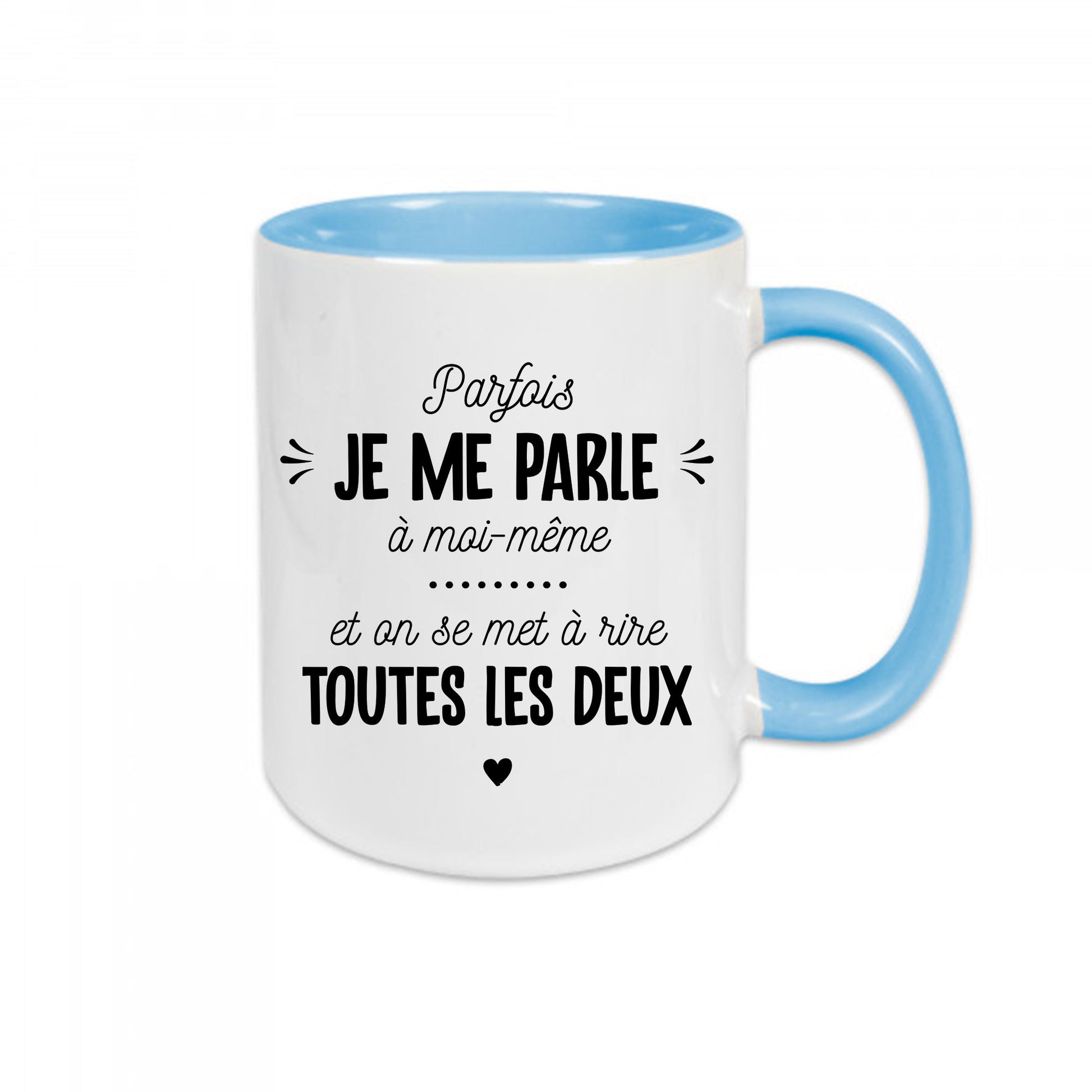 Mug céramique Je me parle à moi-même Encre et Créations