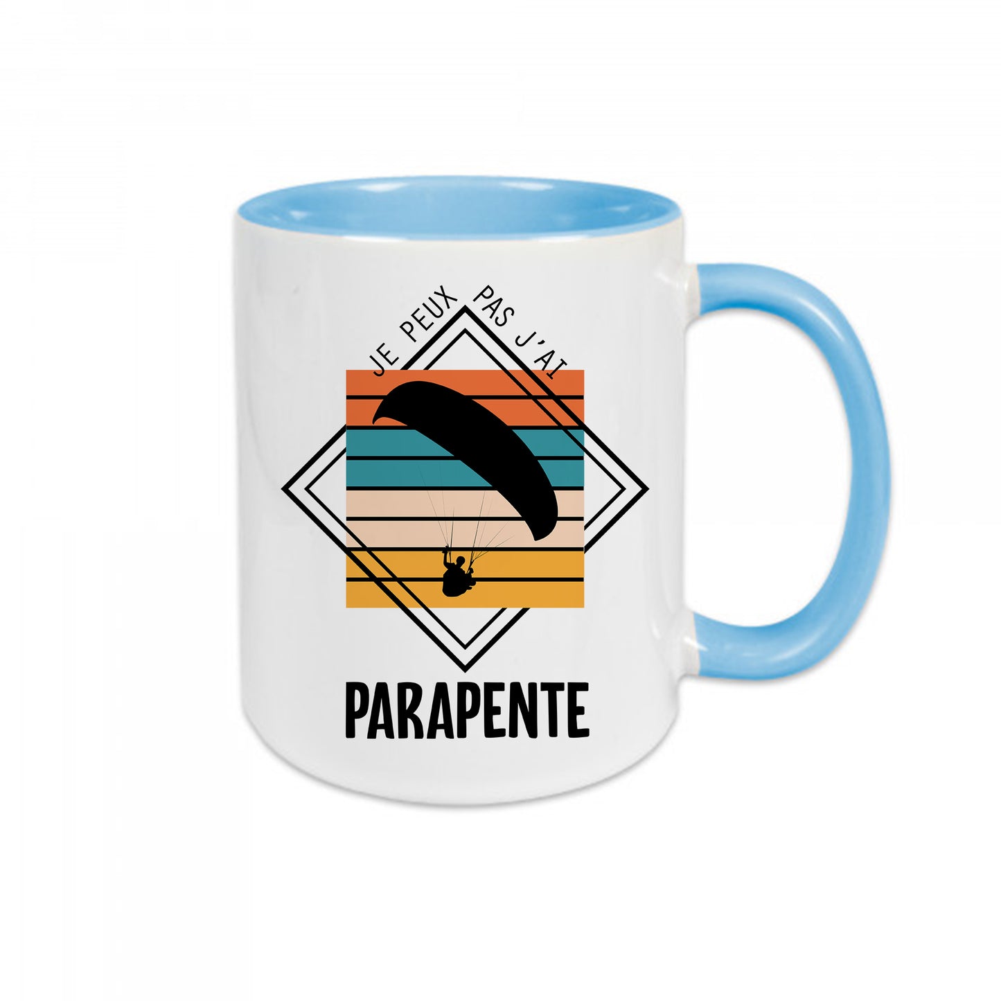 Mug céramique J'peux pas j'ai parapente