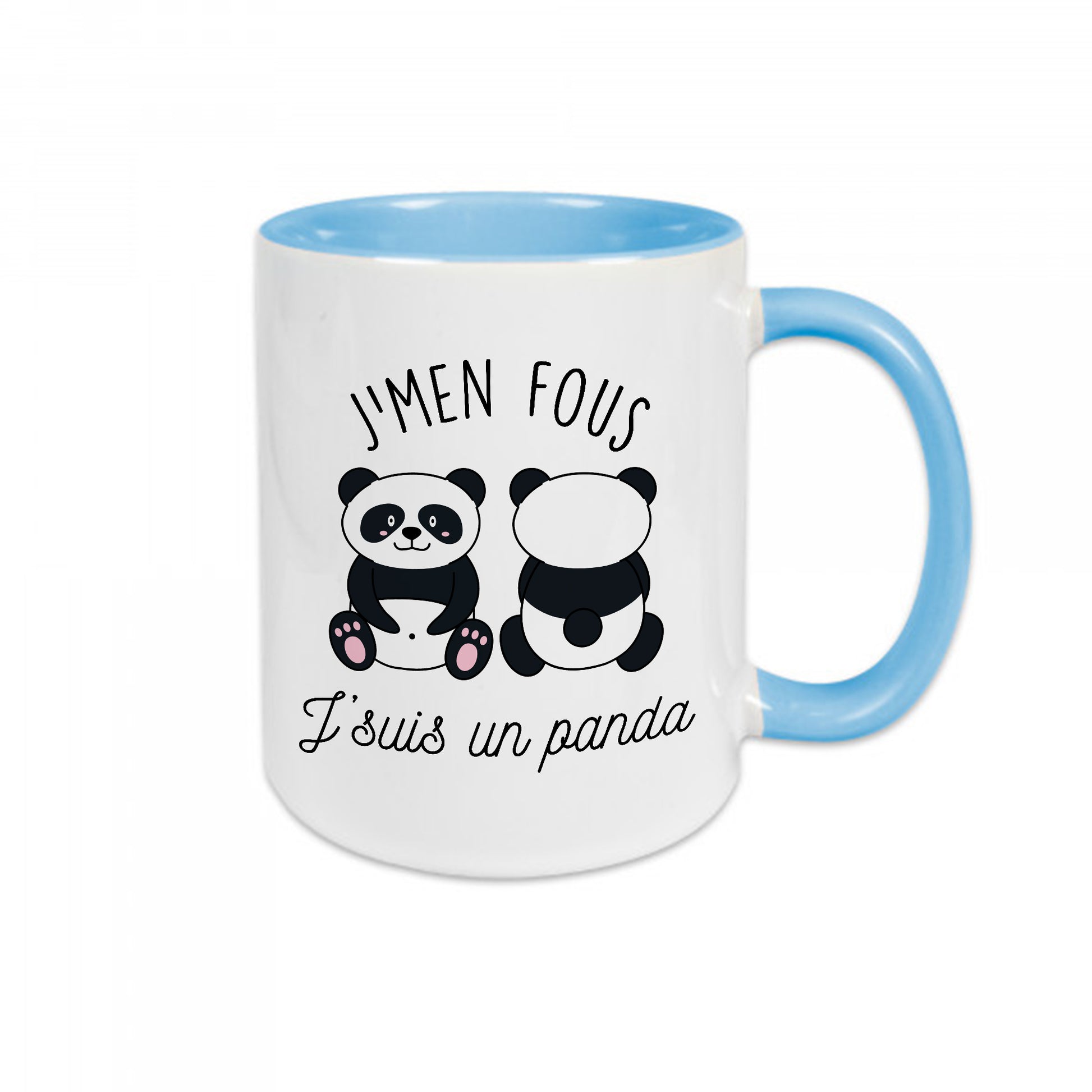 Mug céramique J'men fous j'suis un panda