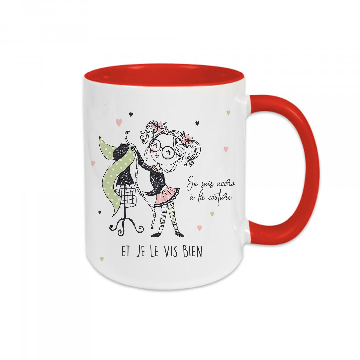Mug céramique Je suis accro à la couture