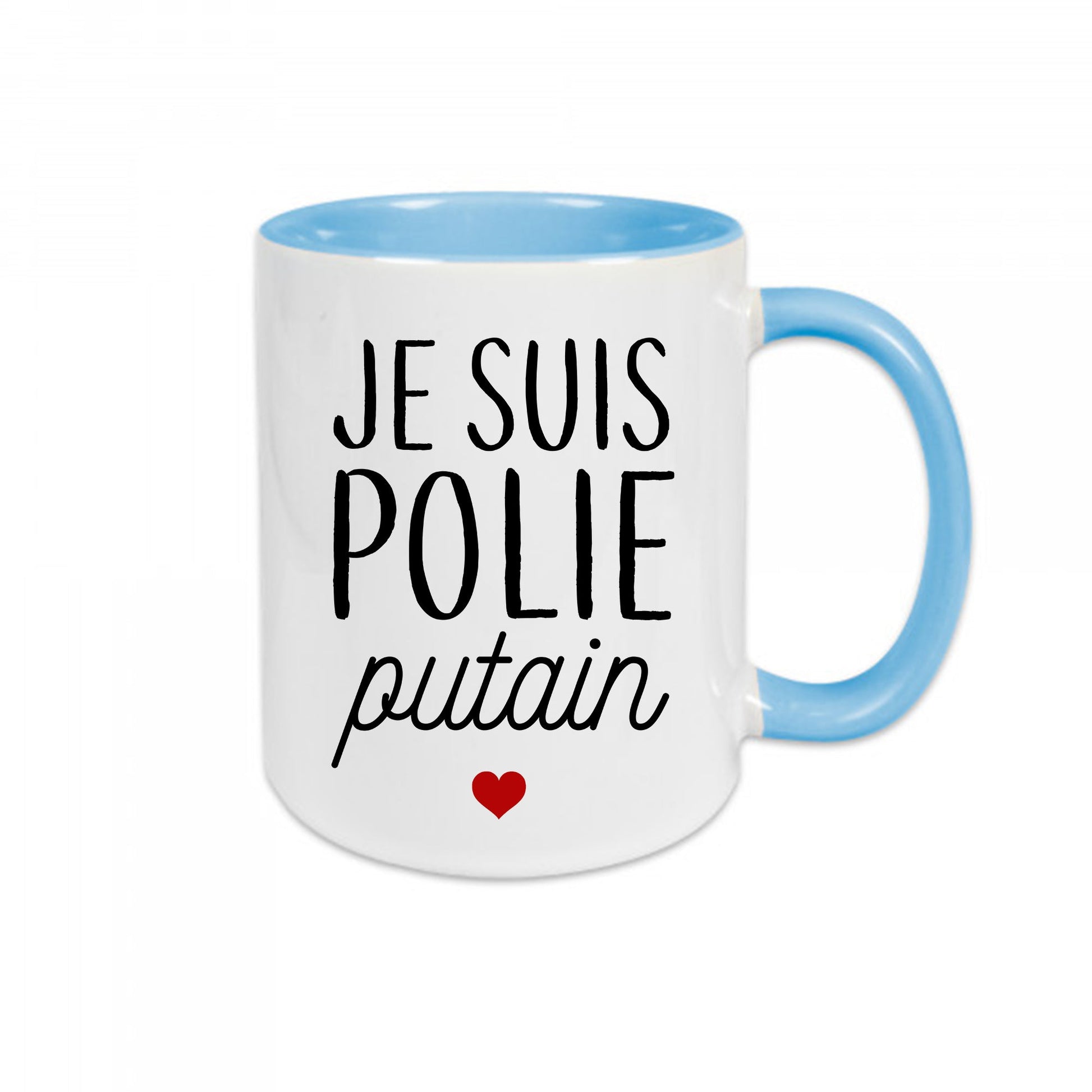 Mug céramique Je suis polie putain Encre et Créations
