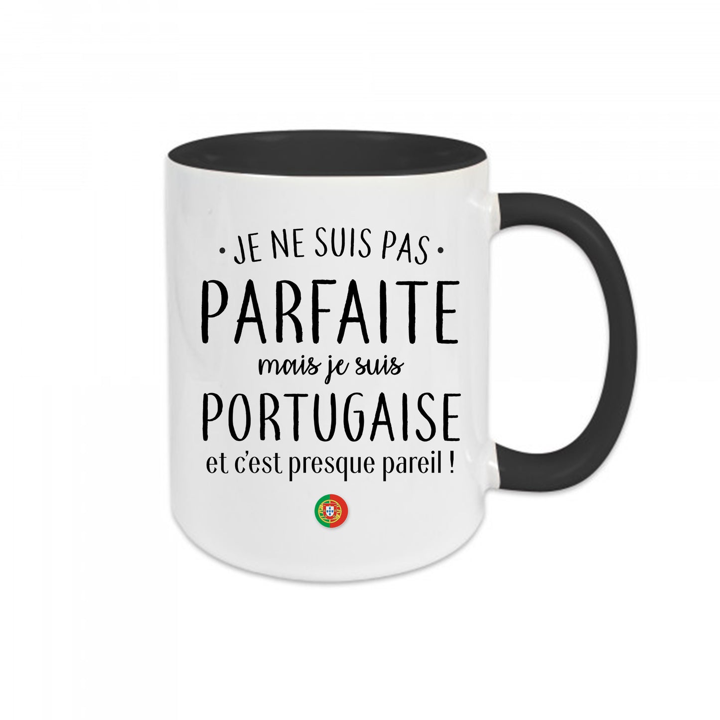 Mug céramique Je ne suis pas parfaite mais je suis portugaise