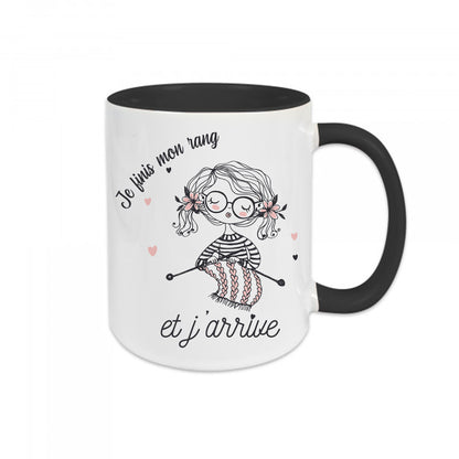 Mug céramique Je finis mon rang et j'arrive