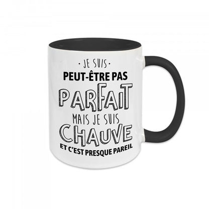 Mug céramique Pas parfait mais chauve