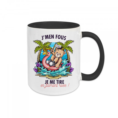 Mug céramique Je me tire en flamant rose