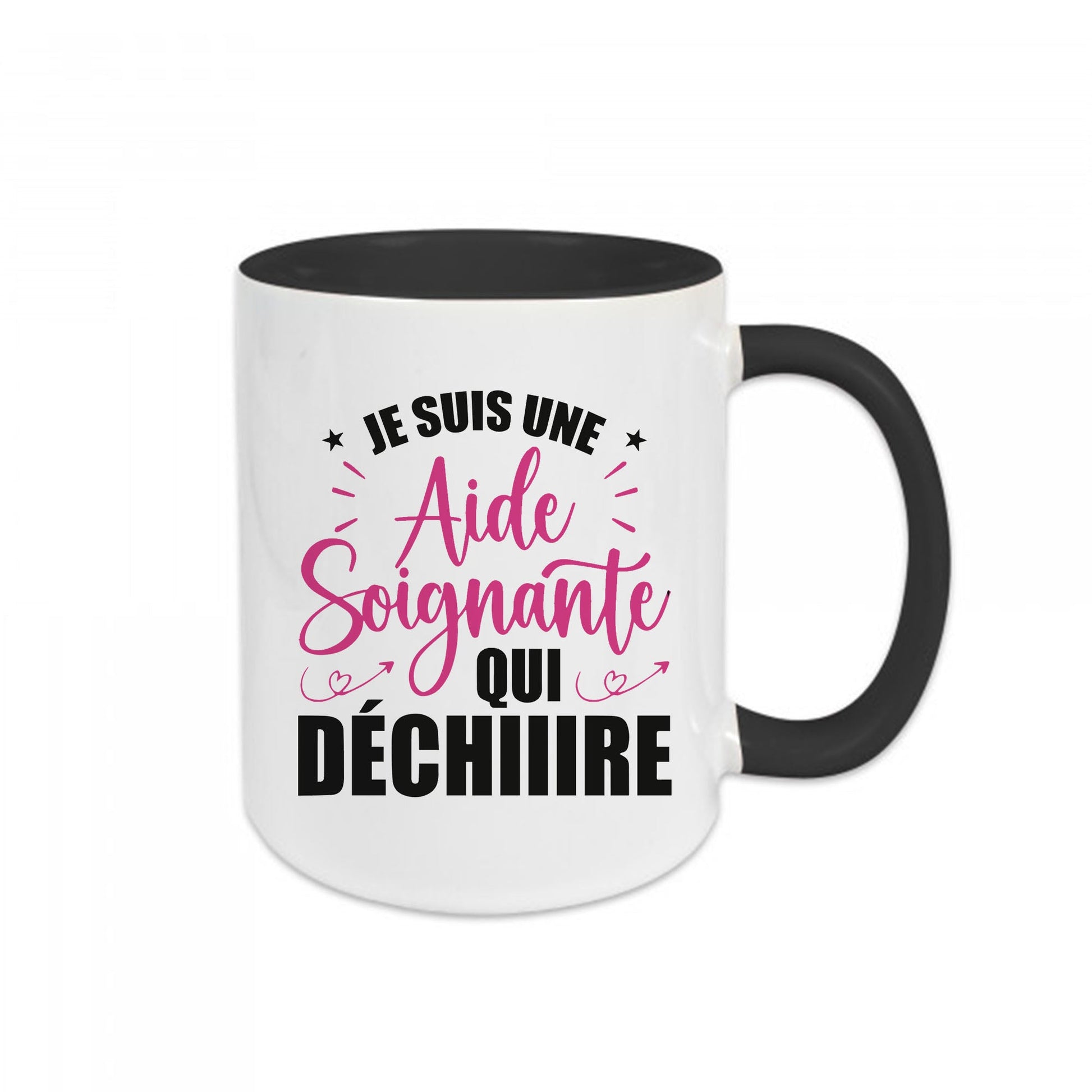 Mug céramique Je suis une aide soignante qui déchire Encre et Créations