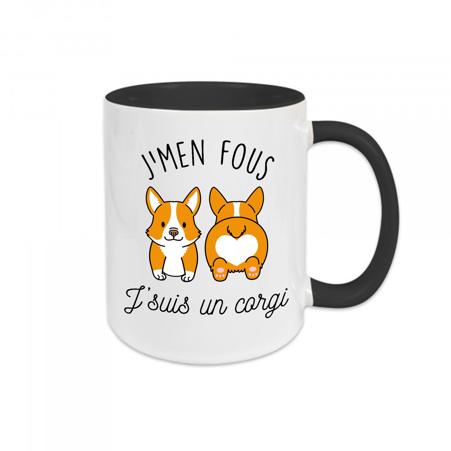 Mug céramique J'men fou j'suis un corgi