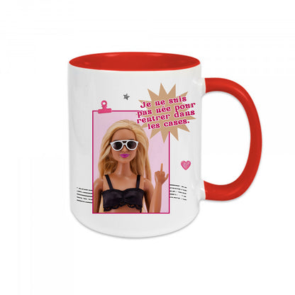 Mug céramique Je ne suis pas née pour rentrer dans les cases