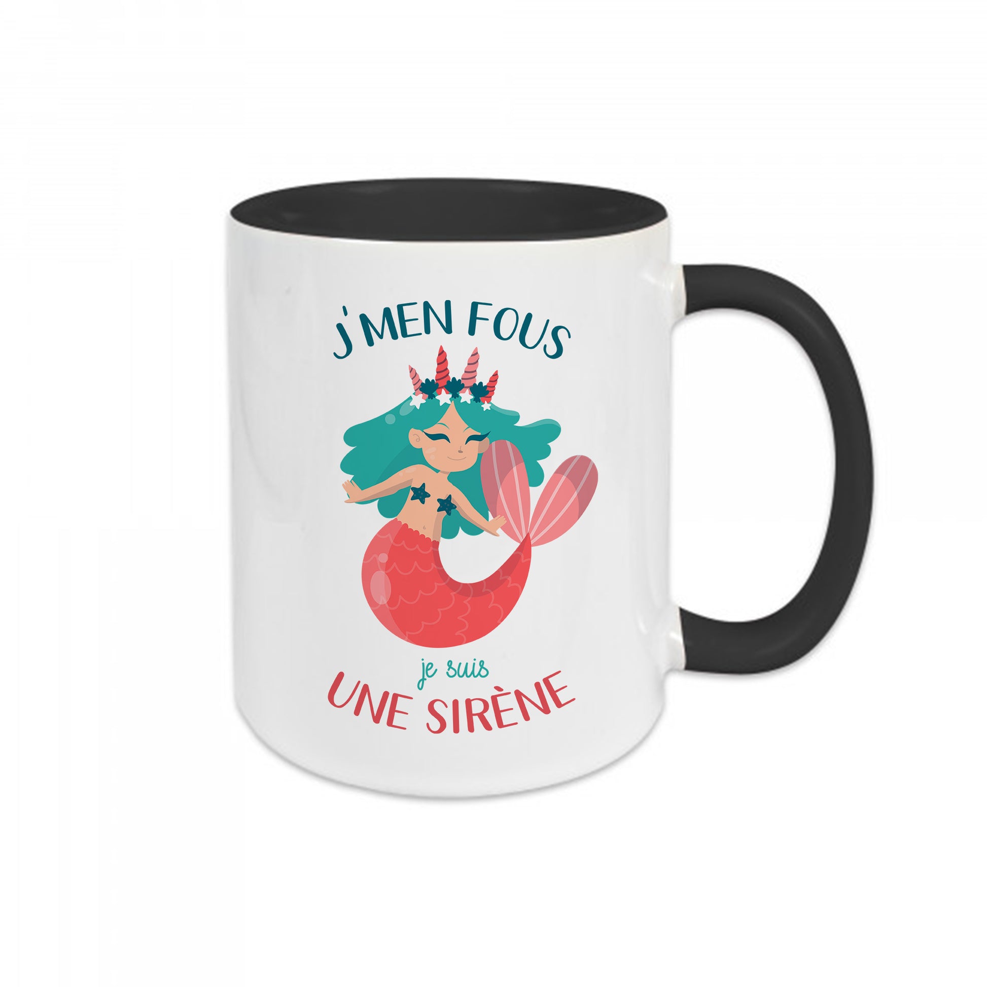 Mug céramique J'men fous je suis une sirène