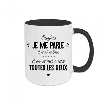 Mug céramique Je me parle à moi-même Encre et Créations