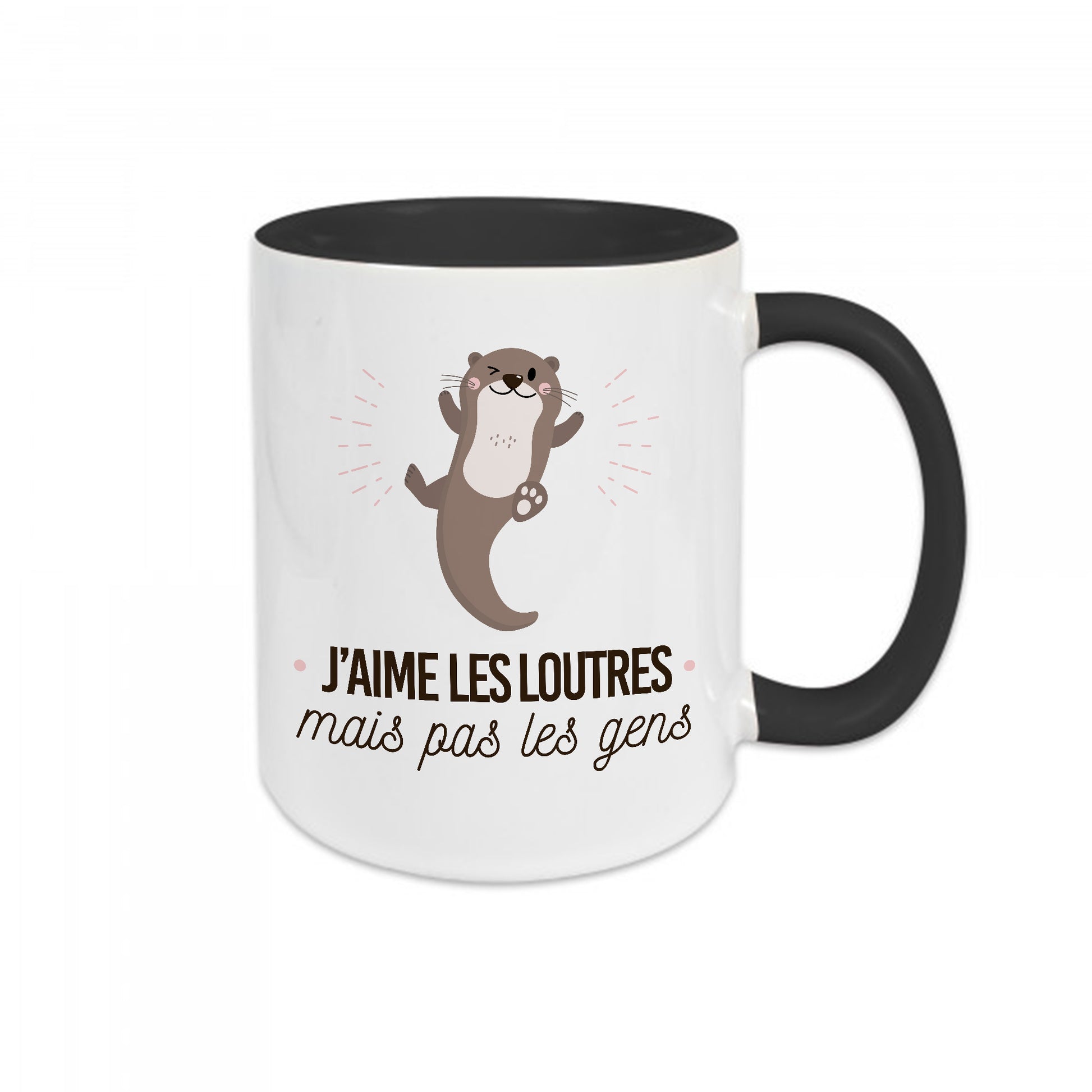 Mug céramique J'aime les loutres mais pas les gens