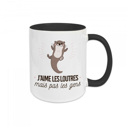 Mug céramique J'aime les loutres mais pas les gens