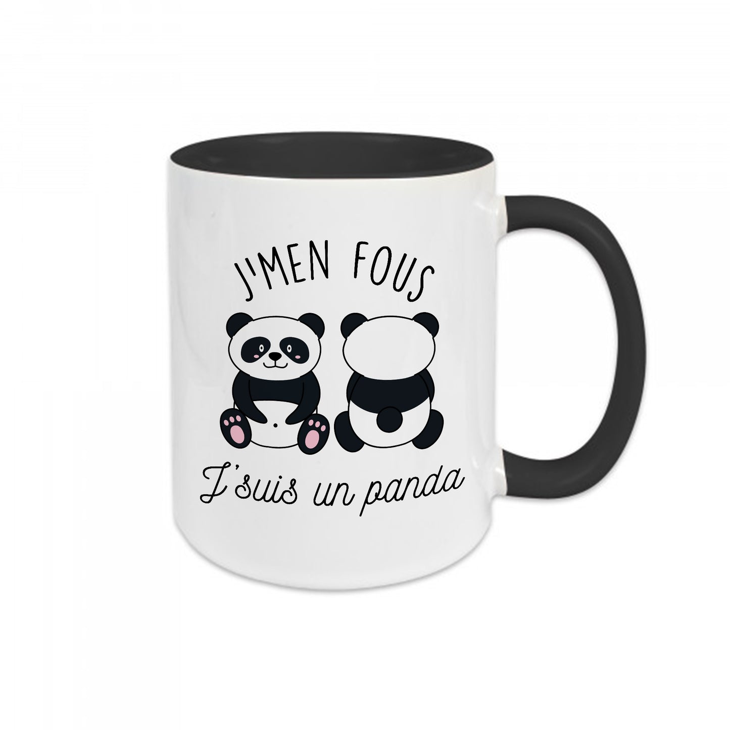 Mug céramique J'men fous j'suis un panda