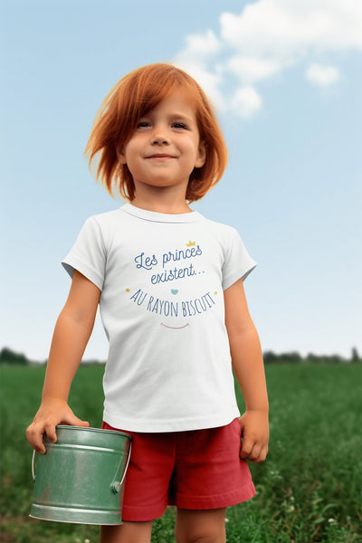 T-shirt enfant - Les princes existent, au rayon biscuit