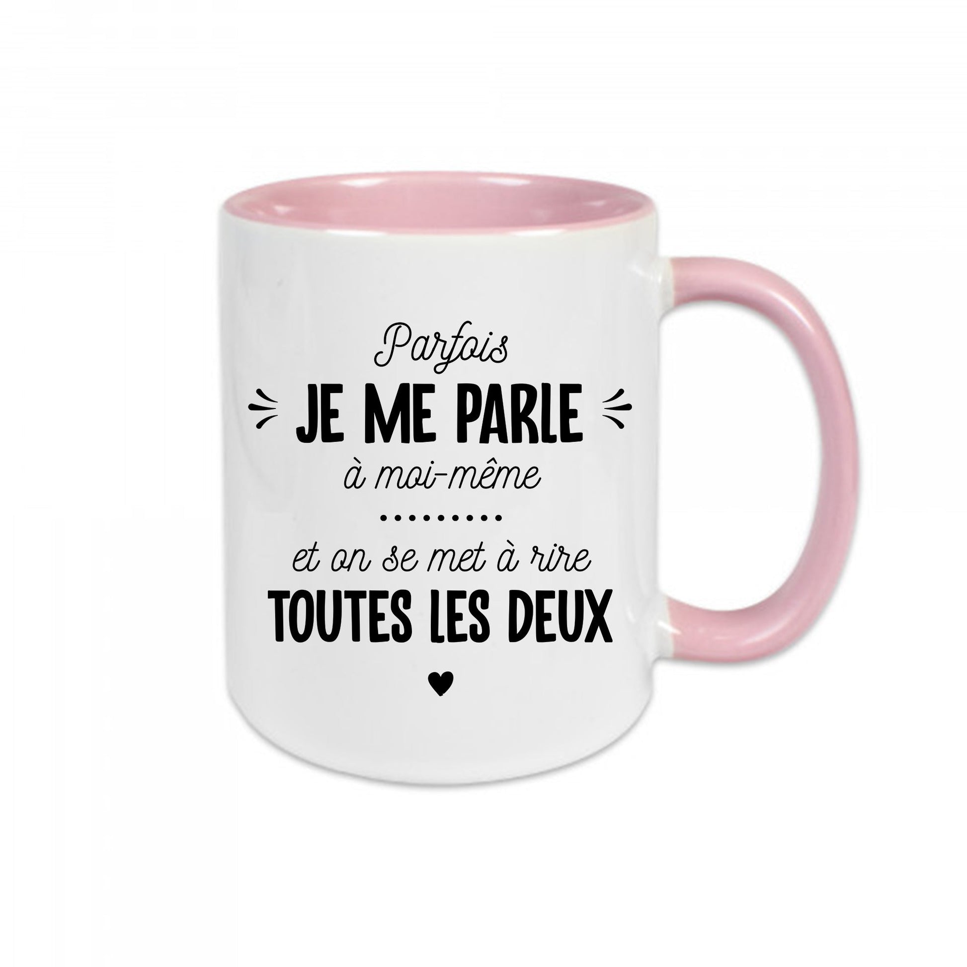 Mug céramique Je me parle à moi-même Encre et Créations